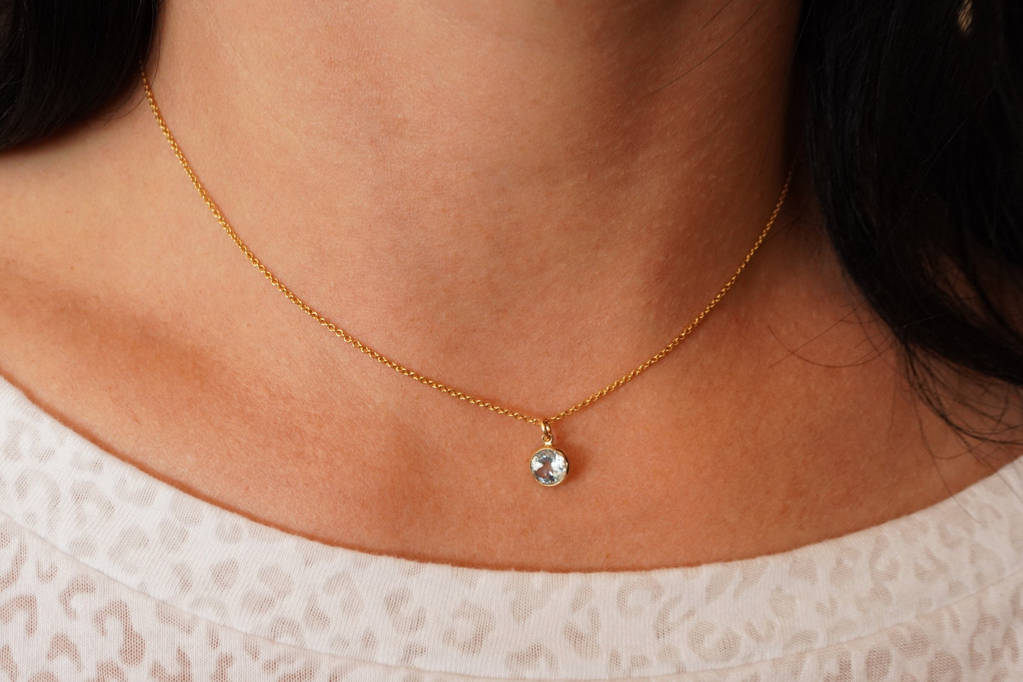 Topaz Gold Filled Necklace * November Birthstone * Dainty jewellery * Gift for her * Feminine