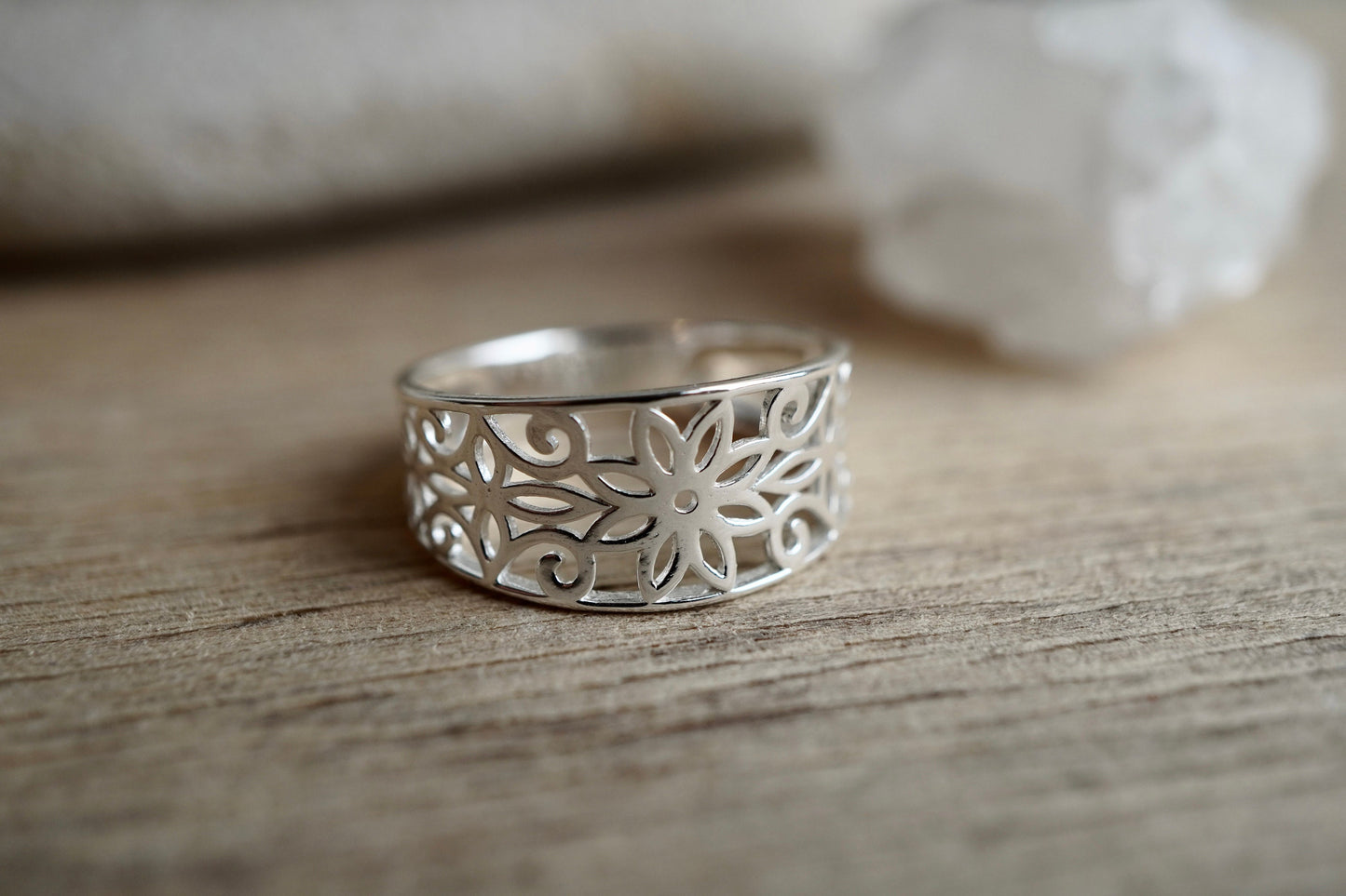 Sterling Silver Flower Ring * Boho ring * Chic * Gift for her