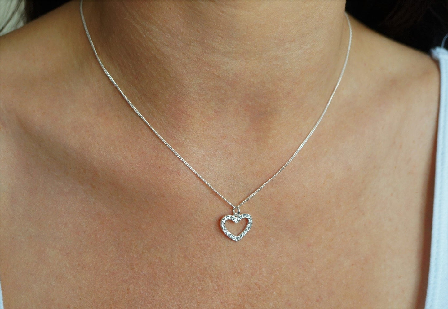 Sterling Silver Zirconia Star/Heart Earrings * Star jewellery * Heart gift