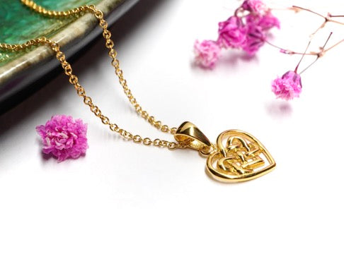 Celtic Infinity Heart Knot Necklace, Viking jewellery, Gift for her