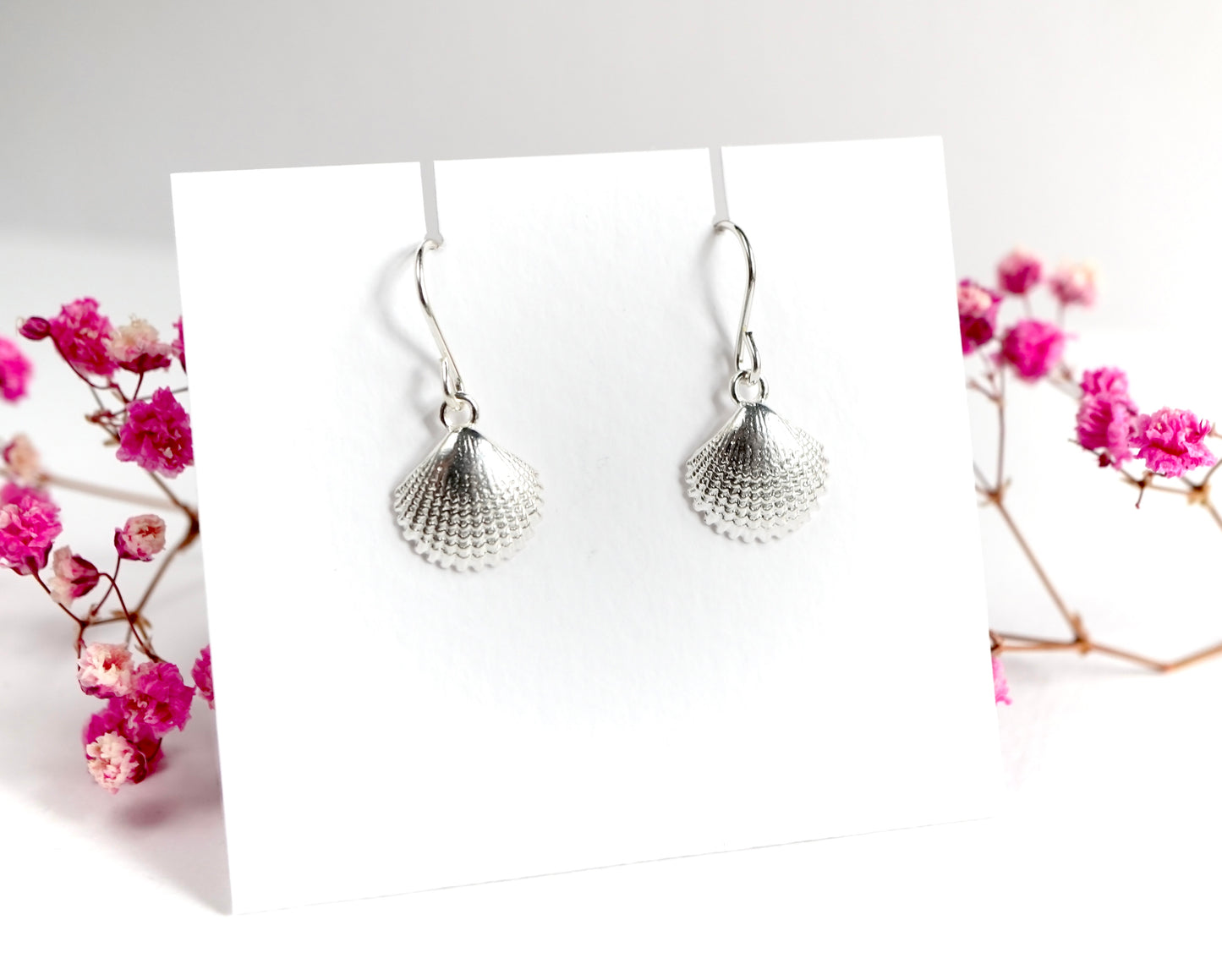 Sterling Silver Shell Earrings * Sea Jewelry * Summer jewelry * Nautical earrings * Beach jewellery