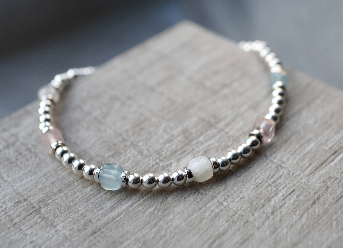 Fertility Bracelet * Sterling Silver Beaded Bracelet * Gift for her * Feminine