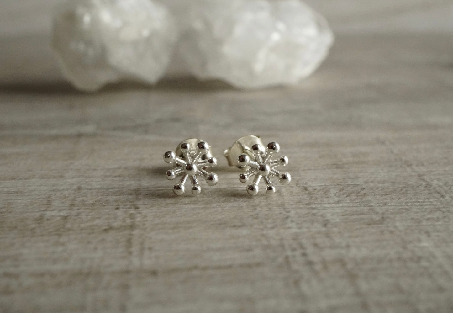 Gold Flower Stud Sterling Silver * Feminine jewellery * Gold stud * Boho stud