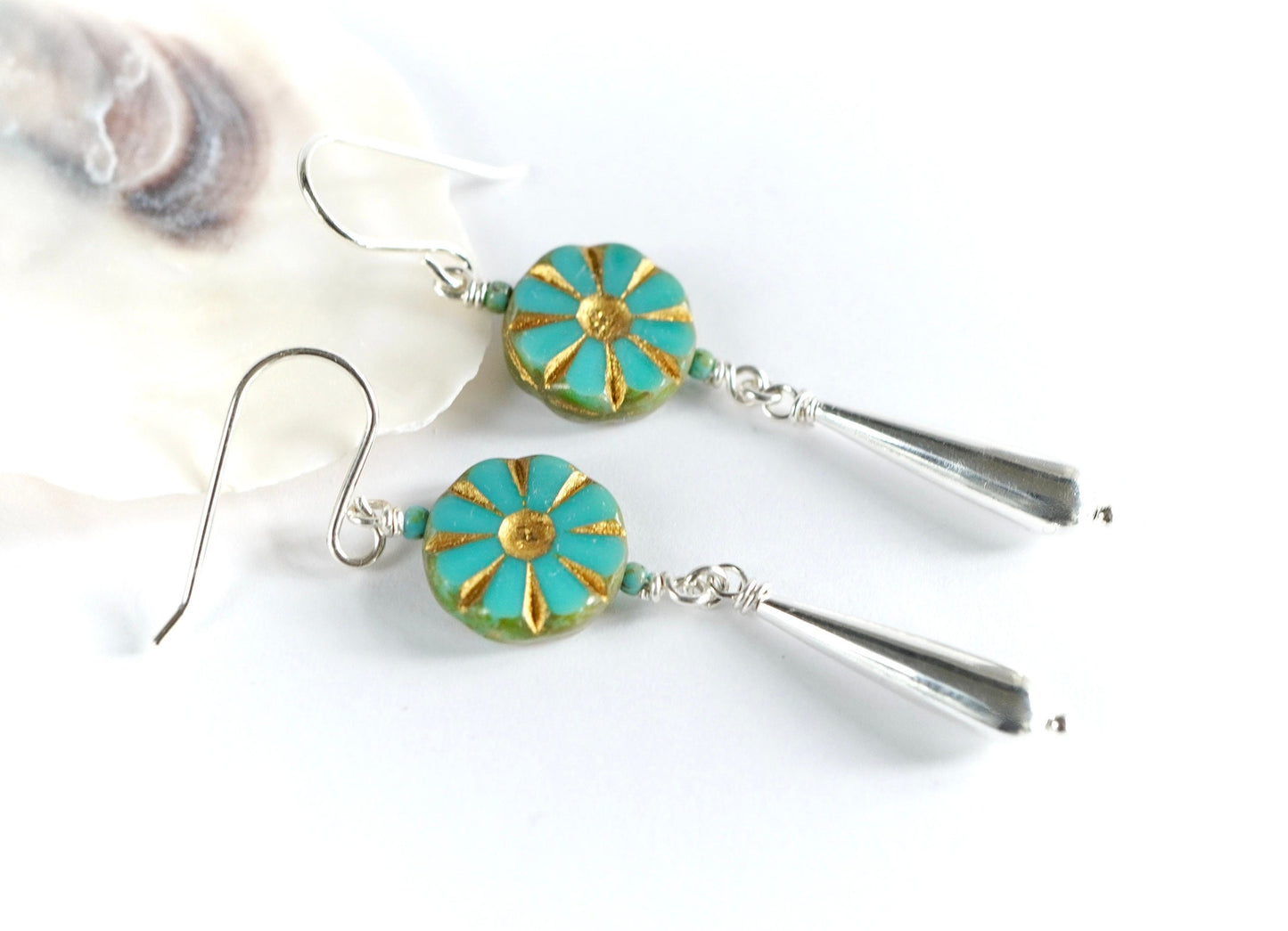 Daisy Sterling Silver Earrings * Summer jewellery * Flower Earrings *