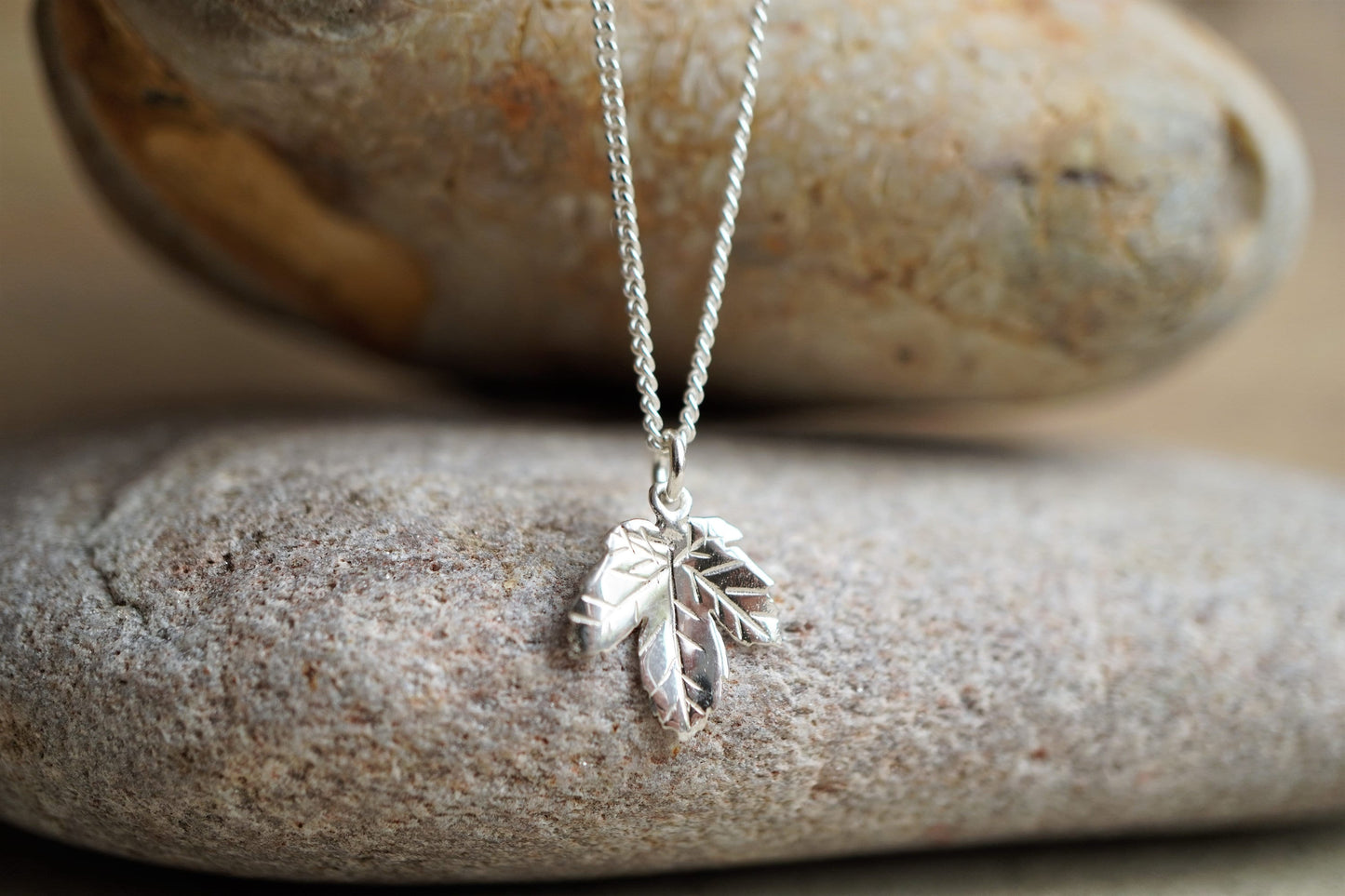 Sterling Silver Maple Leaf Necklace * Maple jewellery * Canada * Autumn * Leaf necklace