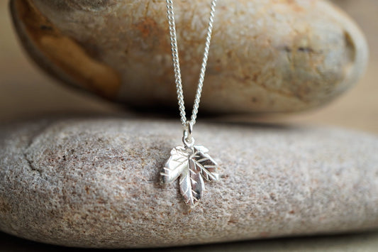 Sterling Silver Maple Leaf Necklace * Maple jewellery * Canada * Autumn * Leaf necklace