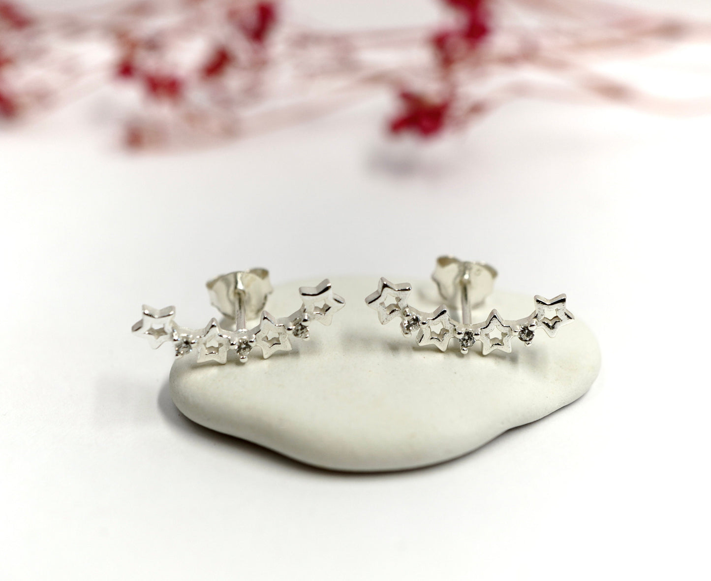 Small Stars Stud Earrings * Stud Earrings * Star earrings * Sterling Silver Stud