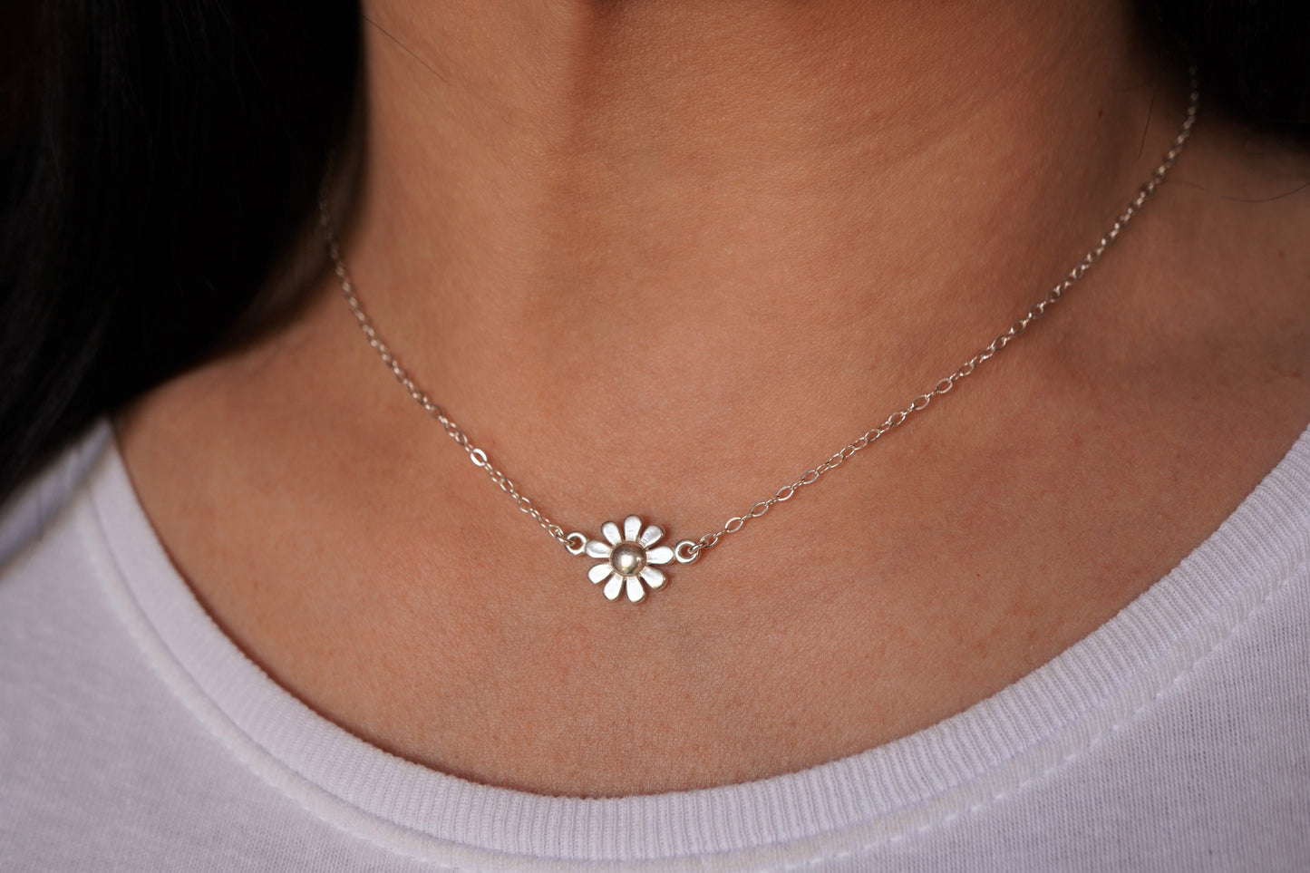 Daisy Sterling Silver Bracelet * Flower Bracelet * Dainty jewelry*  Gift For Her* Bridesmaid gift