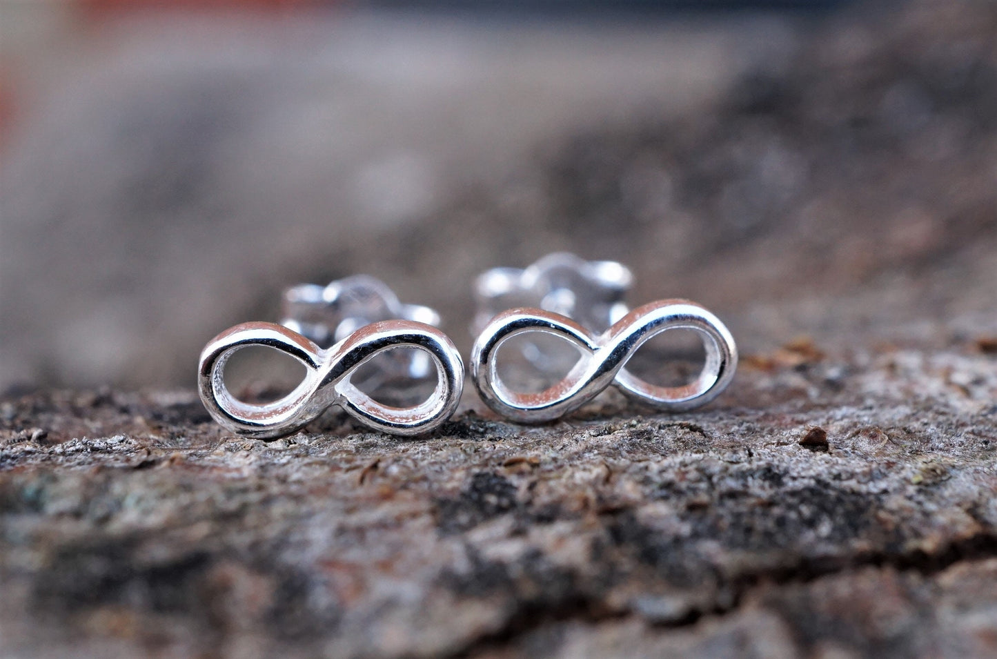 Sterling Silver Infinity Earrings * Stud earrings * Mother earrings * Forever jewelry