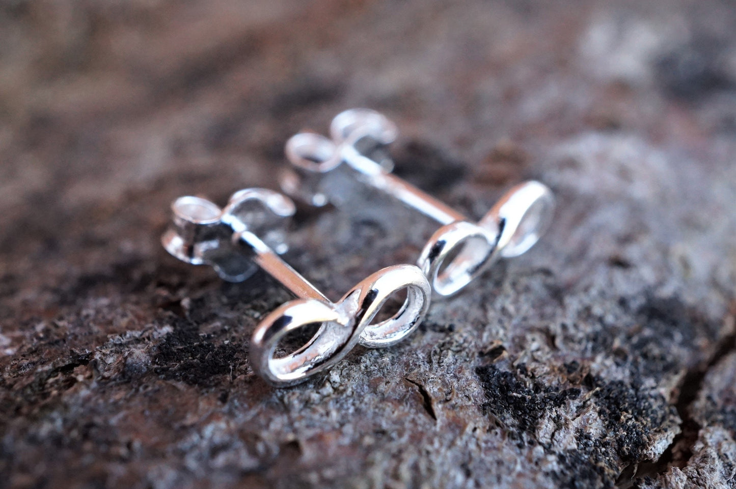 Sterling Silver Infinity Earrings * Stud earrings * Mother earrings * Forever jewelry