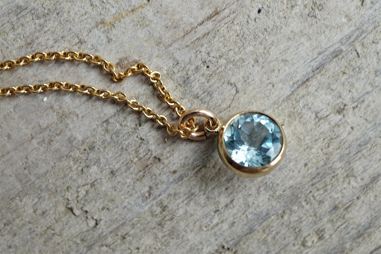 Garnet Gold Filled Necklace * January Birthstone * Dainty jewellery * Gift for her * Feminine