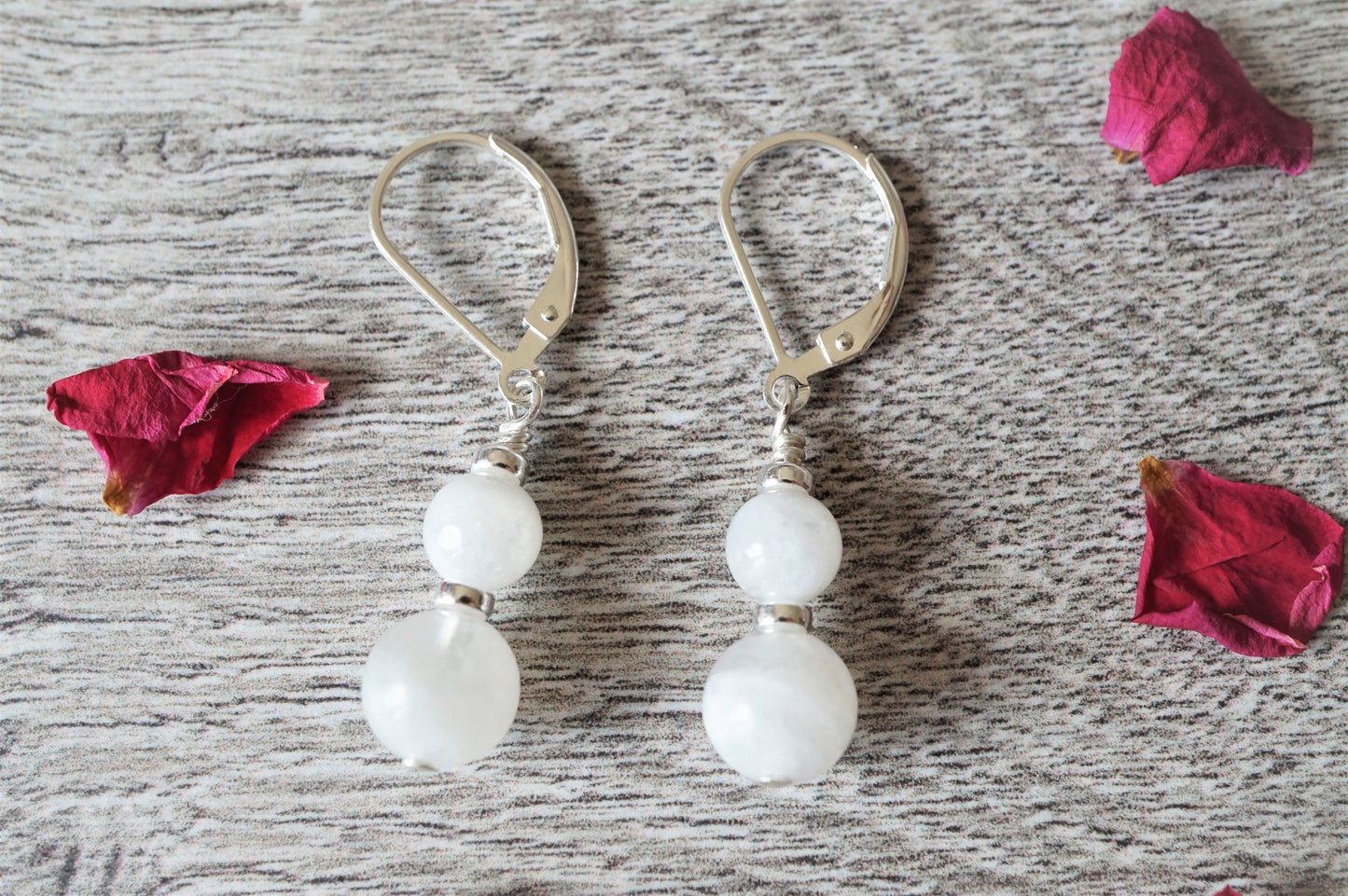 Moonstone Sterling Silver Earrings * June Birthstone Gift * Moonstone jewelry