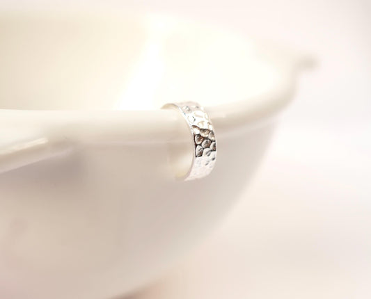 Sterling Silver Hammered Half Hoop Stud Earrings, Tribal earrings