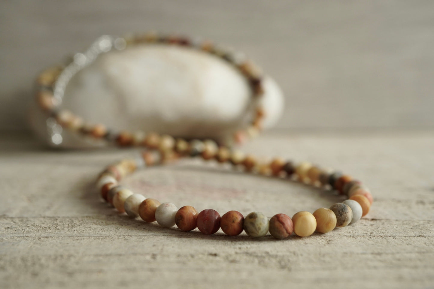 Agate Necklace * Earth colour necklace * Multicolour necklace * Layered necklace