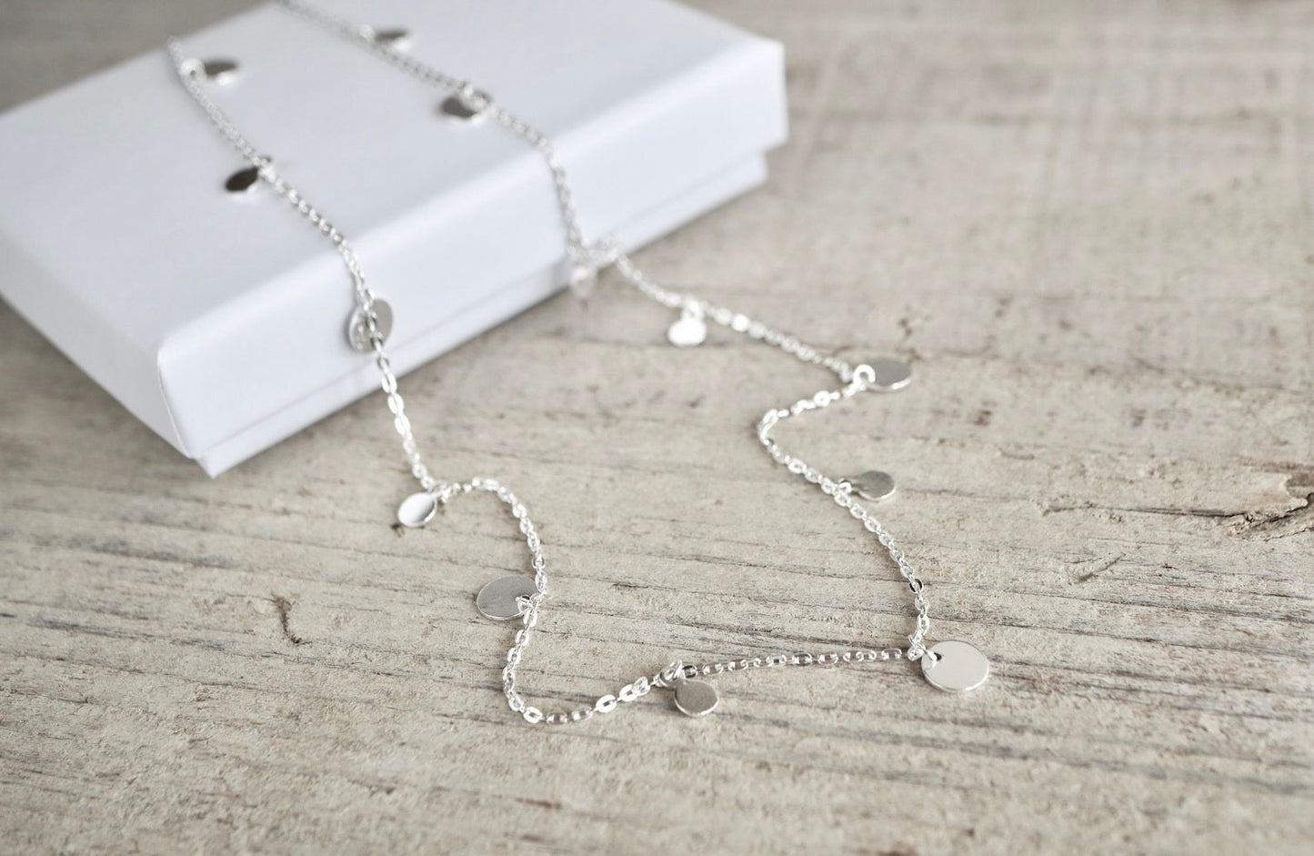 Sterling Silver Delicate Charm Necklace * Boho necklace * Gift for her * Feminine