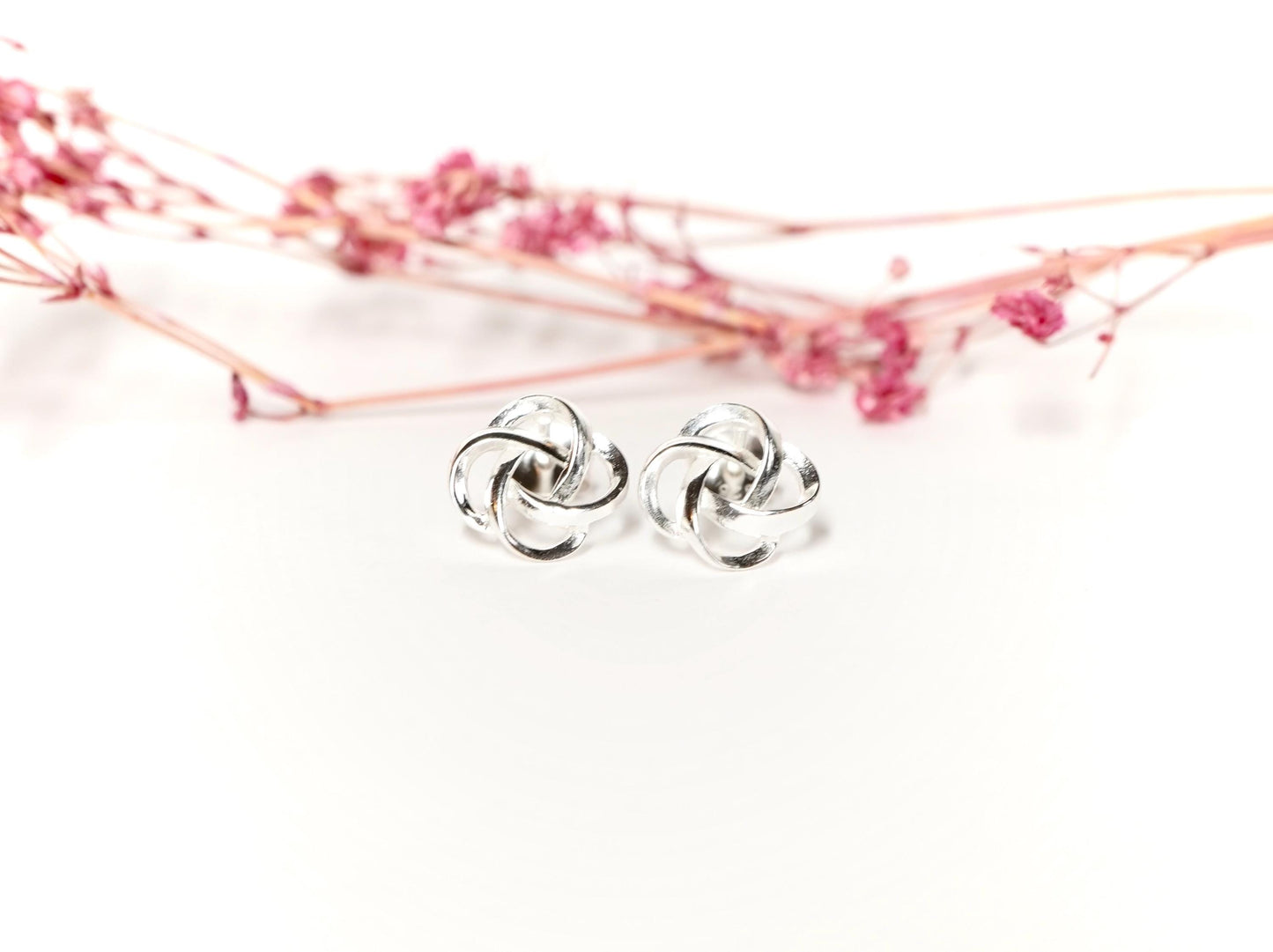 Sterling Silver Celtic Knot Stud * Celtic Jewelry * Knot Earrings *