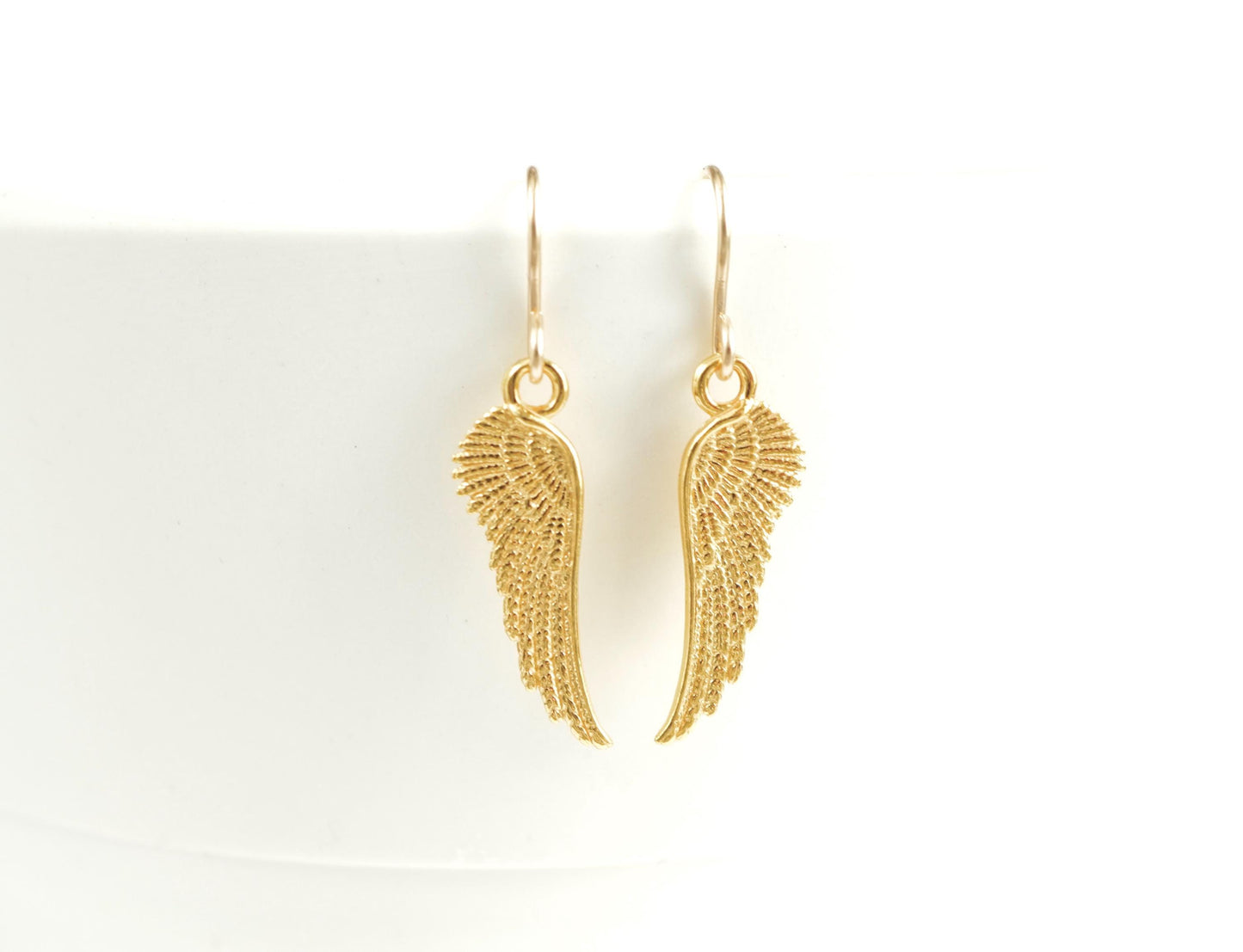 Cute Small Angel Wing Earrings * Dainty earrings * Gift for her *