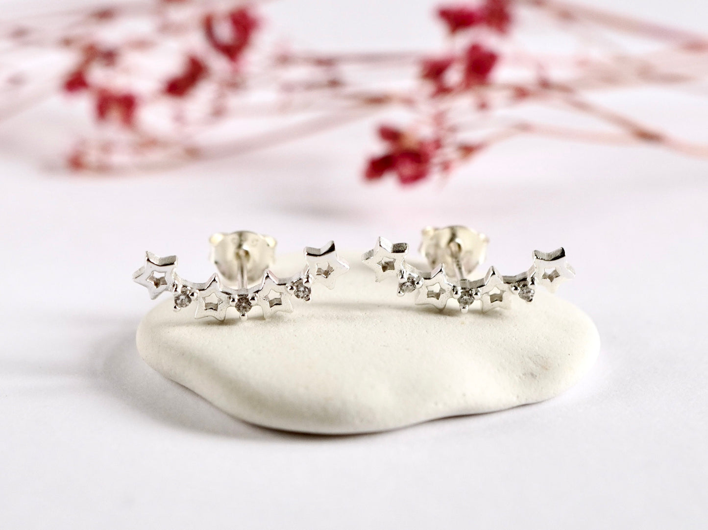 Small Stars Stud Earrings * Stud Earrings * Star earrings * Sterling Silver Stud