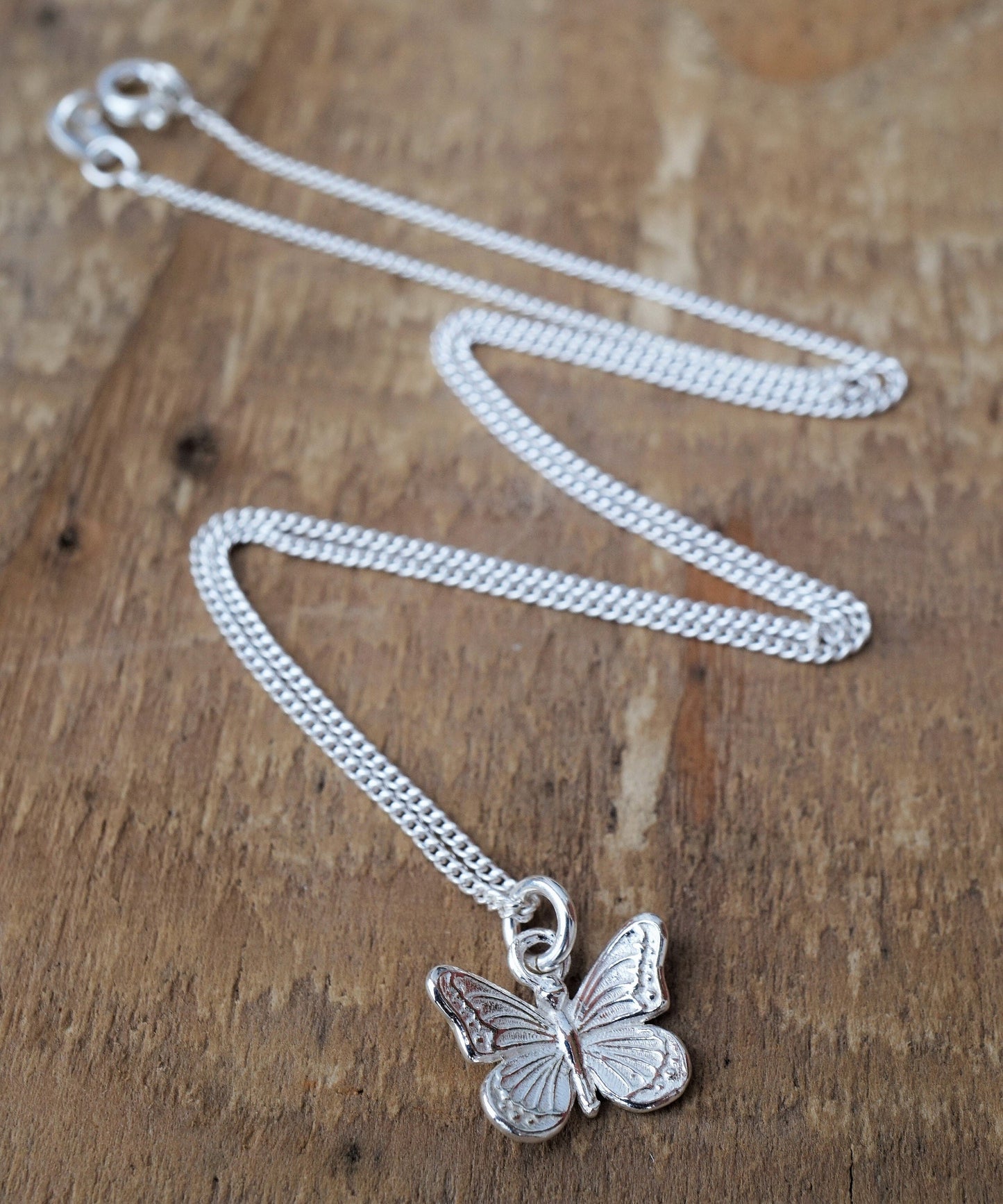 Cute Butterfly Sterling Silver Delicate Necklace * Butterfly jewellery *Silver butterfly