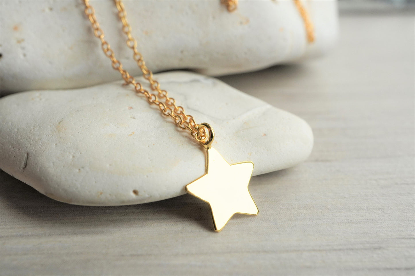 Silver star necklace * Gift for her  * Star necklace