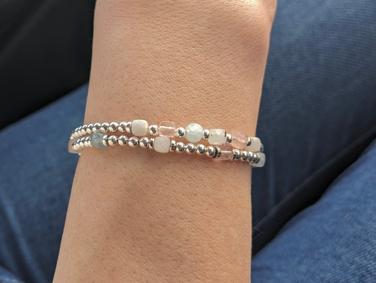 Fertility Bracelet * Sterling Silver Beaded Bracelet * Gift for her * Feminine