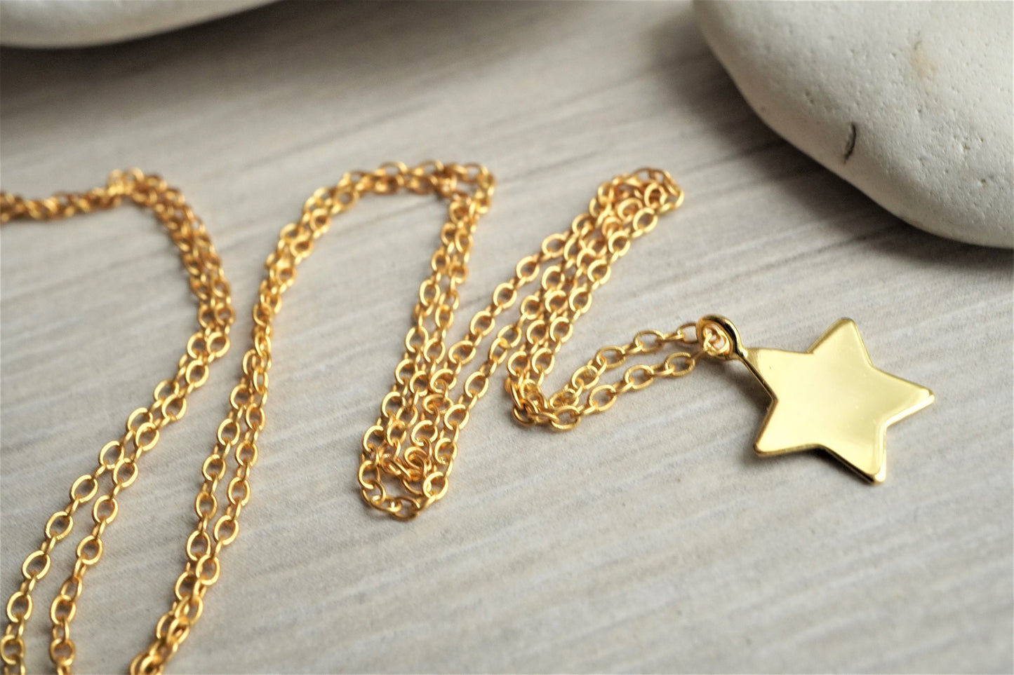 Silver star necklace * Gift for her  * Star necklace