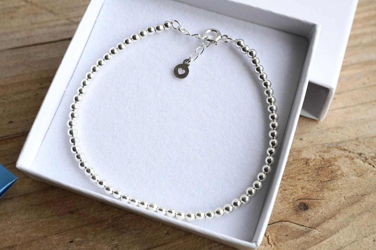 Sterling Silver Bead Bracelet * Beaded bracelet * Gift for her * Feminine