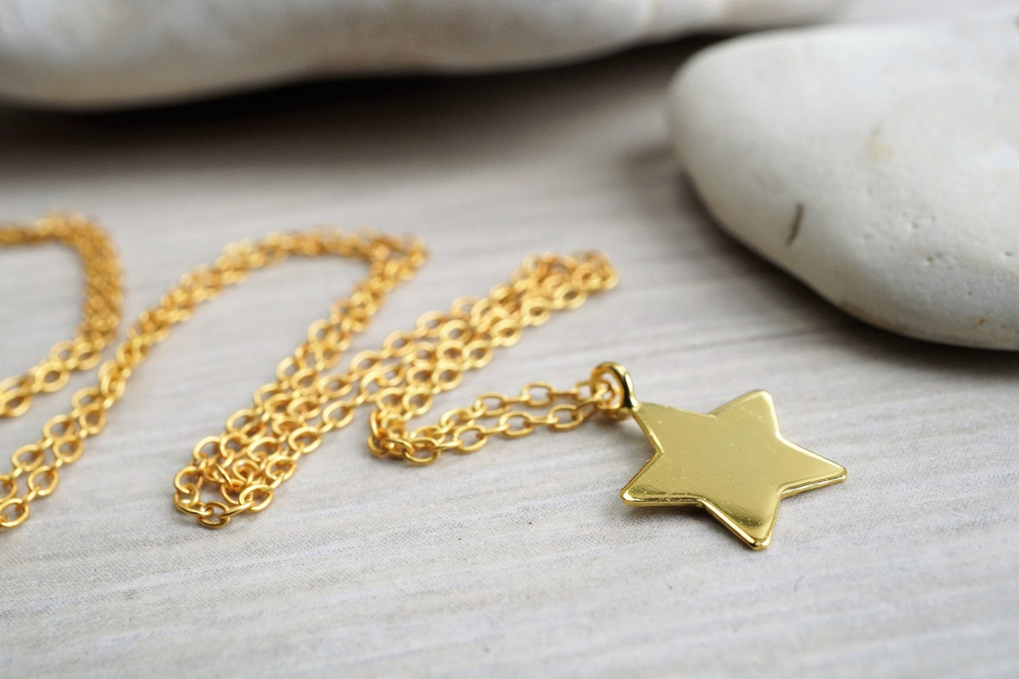 Silver star necklace * Gift for her  * Star necklace