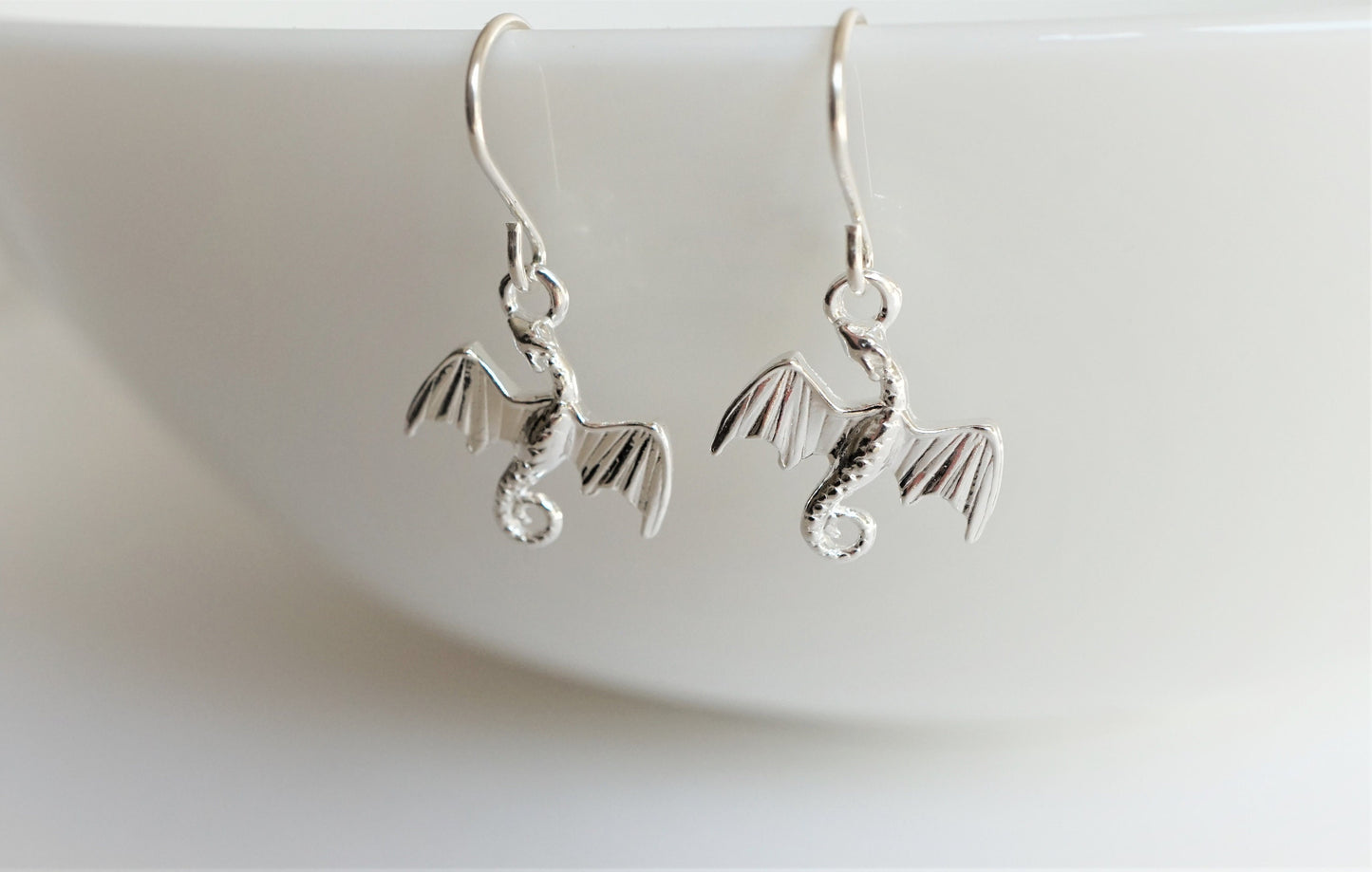 Sterling Silver Dragon Necklace * Fantasy jewelry* Dragon jewellery* Celtic symbol