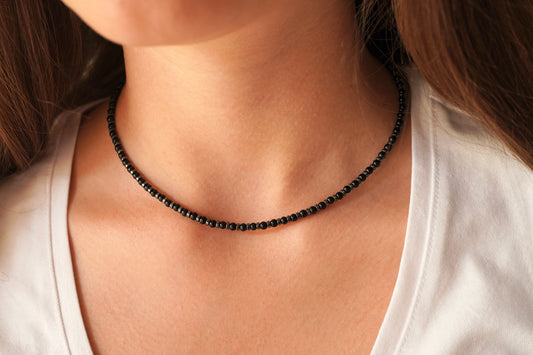 Onyx Hematite Necklace * Black jewellery * Onyx necklace * Black necklace