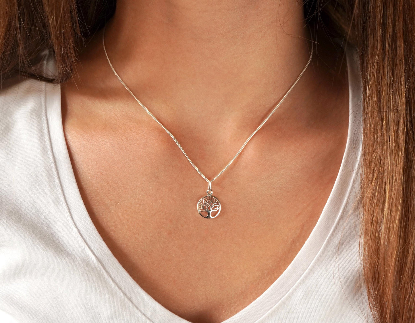 Sterling Silver Tree of Life Necklace * Gift for her * Bridesmaid Gift * Tree necklace