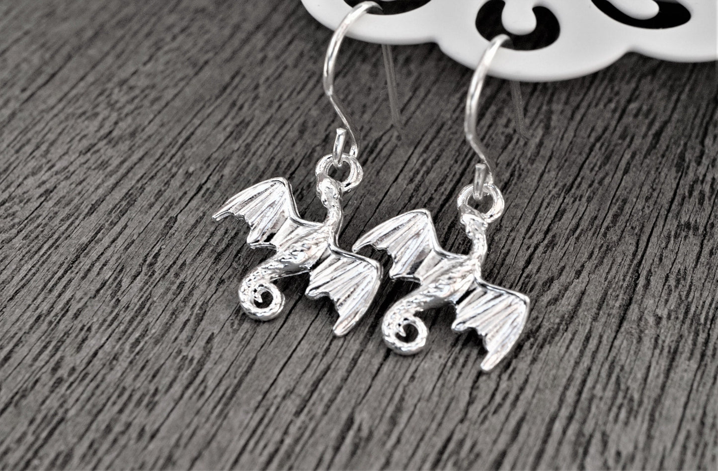 Sterling Silver Dragon Necklace * Fantasy jewelry* Dragon jewellery* Celtic symbol